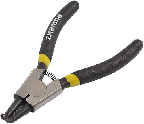 X-DREE 5" Black PVC Coated Handle External Circlip Bent pipes tubes Plier(5' 'alicates de punta doblada de circlip externo recubierto de PVC negro