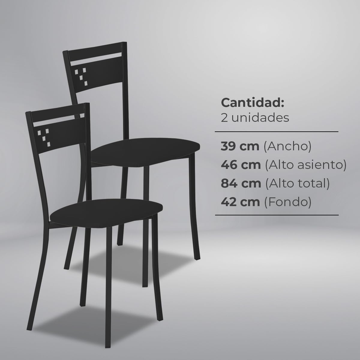 ASTIMESA Sedia da Cucina tappezzata, Pelle Sintetica Ferro, Silla DE COCINA TAPIZADA