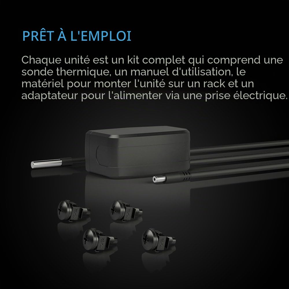 AC Infinity CLOUDPLATE T9 panneau de ventilateur en rack 3U flux d'air pour rack AV home cinéma 19"