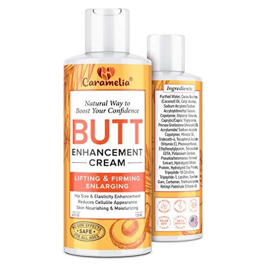 Butt Enhancement Cream for Butt Lift - Made in USA - Gentle & Moisturizing Butt Cream for Bigger Butt - Boost Confidence with Butt Firming and Lifting Cream & Get Wider Hips without Butt injections (Yellow)