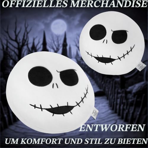 Disney Stitch Kuscheltier Plüsch Kissen, 3D Deko Kissen, Weiches Kuschelkissen für Sofa oder Bett, Geschenke für Kinder (Weiß Jack) – Ansicht 3