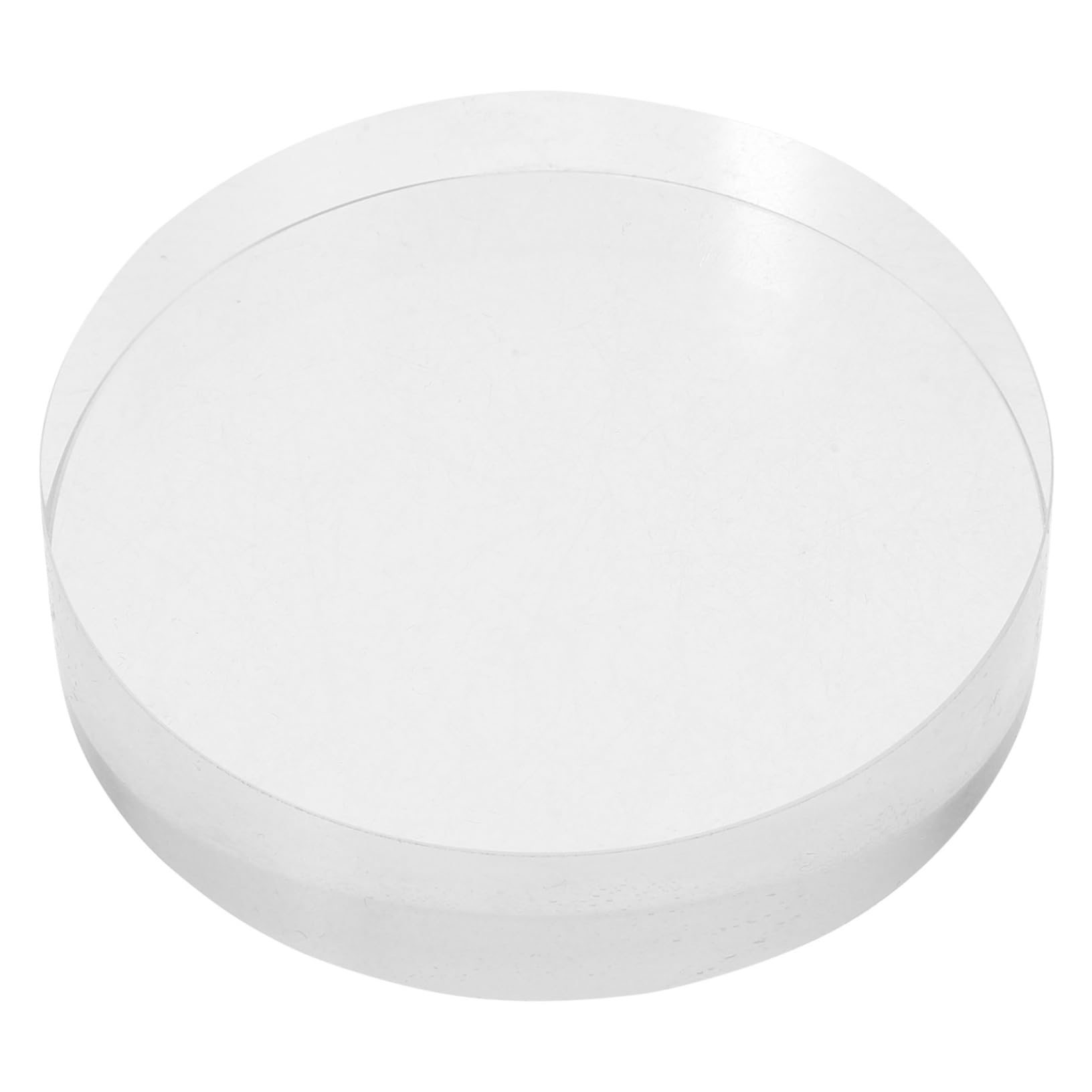 OSALADI Clear Crystal Glass Paperweight Elegant Round Decorative Block for Office Desk for Home Decor and Calligraphy Smooth Surface Enhances Any Space