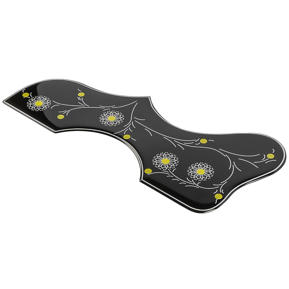Alnicov Acoustic Guitar Pickguard Sticker,2.5mm Thickness Scratch Plate Sticker With Inlay Flower Design for Guitar Pickup Guard Decoration - Image 3