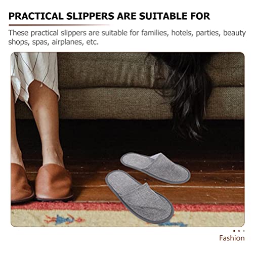 Alipis Spa de Casa para Os Hóspedes 6 Pares Unisex Descartável Spa Chinelos Não- Deslizamento Univer