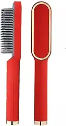 Escova Alisadora de Cabelo Bivolt 45W 5 Níveis Vermelha 220V