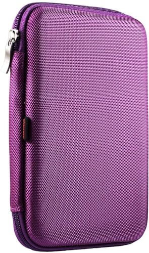 Navitech Purple Hard Carry Case Compatible with Wacom Intuos Small Bluetooth Graphics Drawing Tablet