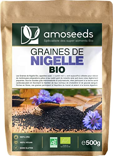Graines de Nigelle Bio 500G | Cumin Noir | Qualité Supérieure | Nutrition, Digestion, Cuisine Cover