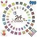 Produktbild Stempelkissen Set 24 Farben, Bunt Abwaschbar Fingerstempel Ungiftig, Mini Stempelkissen Kinder Fingerabdruck für Silikonstempel,Scrapbooking und Kinder Geburtstags
