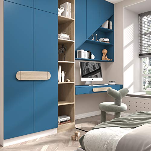 Stickyart 24"X160" Blue Contact Paper For Cabinets Adhesive Vinyl Film For Furniture Contact Paper Blue Thick Textured Wallpaper Blue Contact Paper Self Adhesive Removable Decorative Bathroom Counter #TOP2