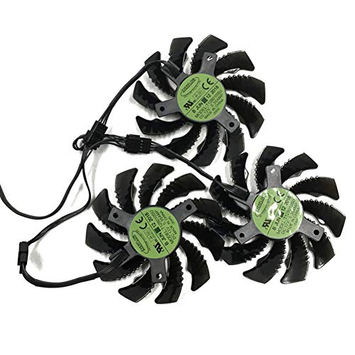 75MM PLD08010S12H T128010SU Cooler Fan for GIGABYTE AORUS GTX 1060 1070 Ti 1080 Ti G1 Gaming GV-N98T GTX 980 970 960 NTITANX Video Card Cooler Fan (3 Pcs T128010SU)