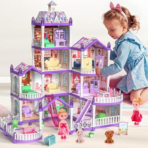 TASTIEN Princess Doll House with Glow Features Cover