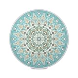 xigua 6PCS Mandala Place Mats Round Placemat Heat-Resistant Placemat Dining Table Mat Circle Shape 1