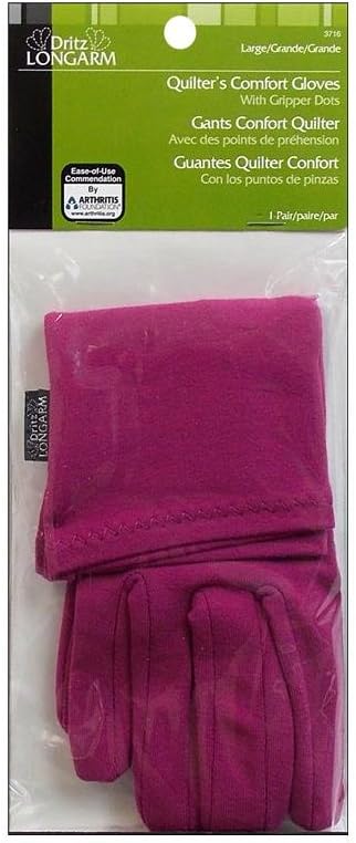 Dritz Longarm Quilter's Comfort Gloves