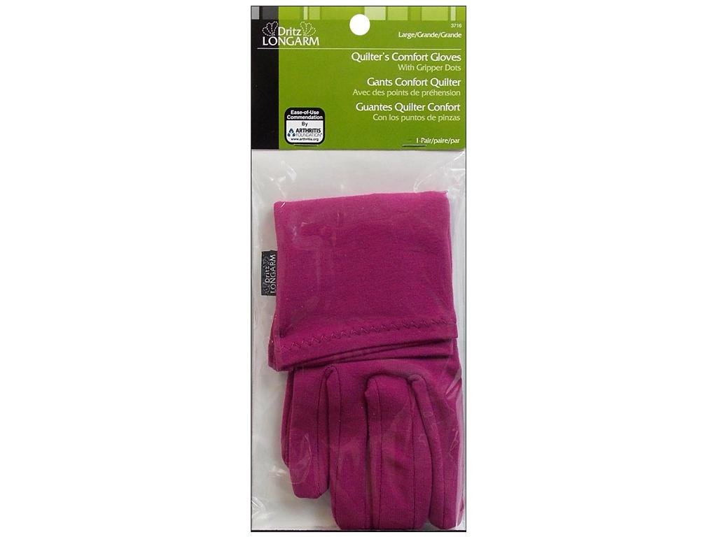Gants de confort Dritz Longarm Quilter L pour vos ateliers patchwork