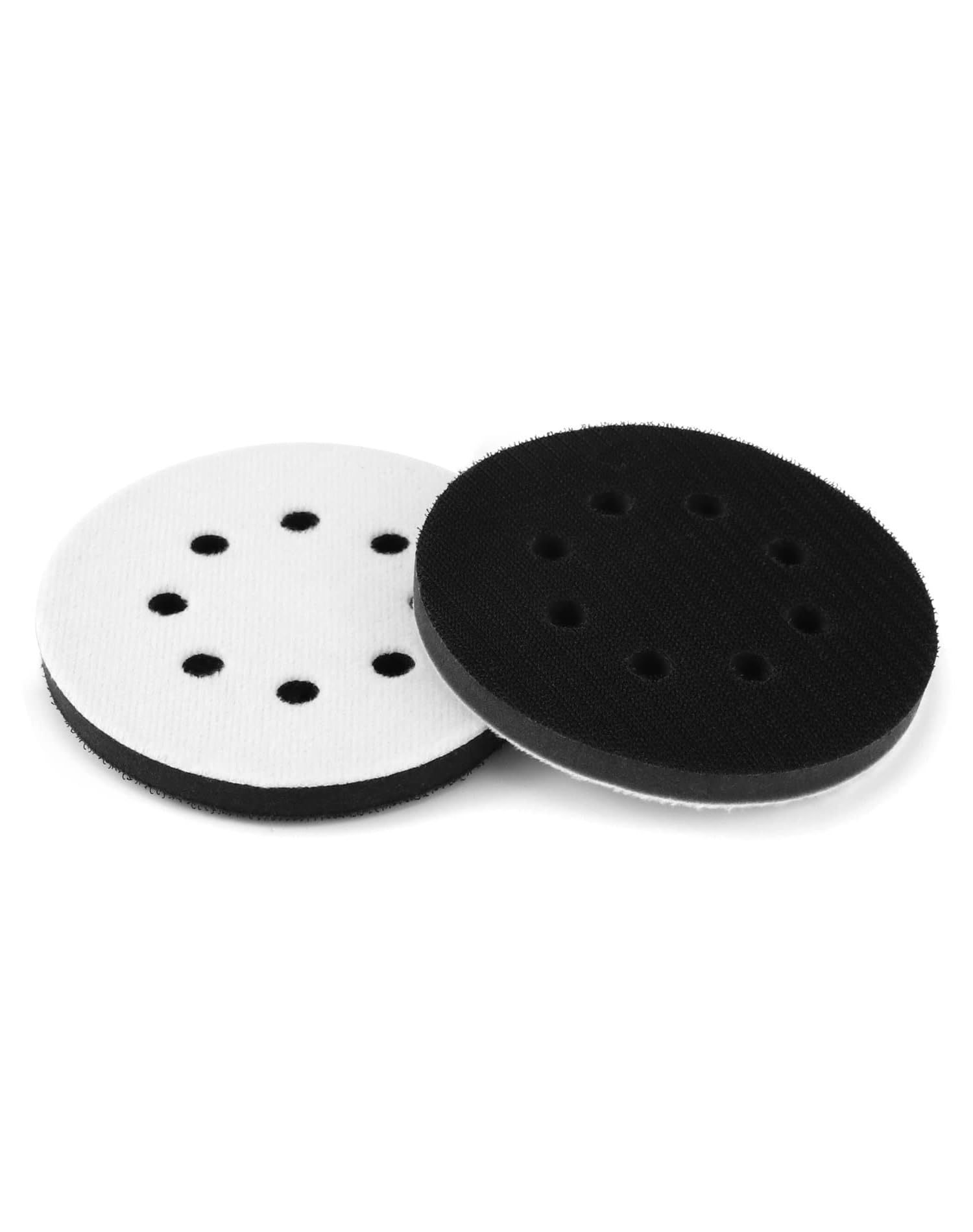 2PCS Soft Sponge Interface Pad for Eccentric Sanders, 125mm 8 Holes Hook & Loop Soft Pad Sanding Pad, Impact Resistant Low Noise