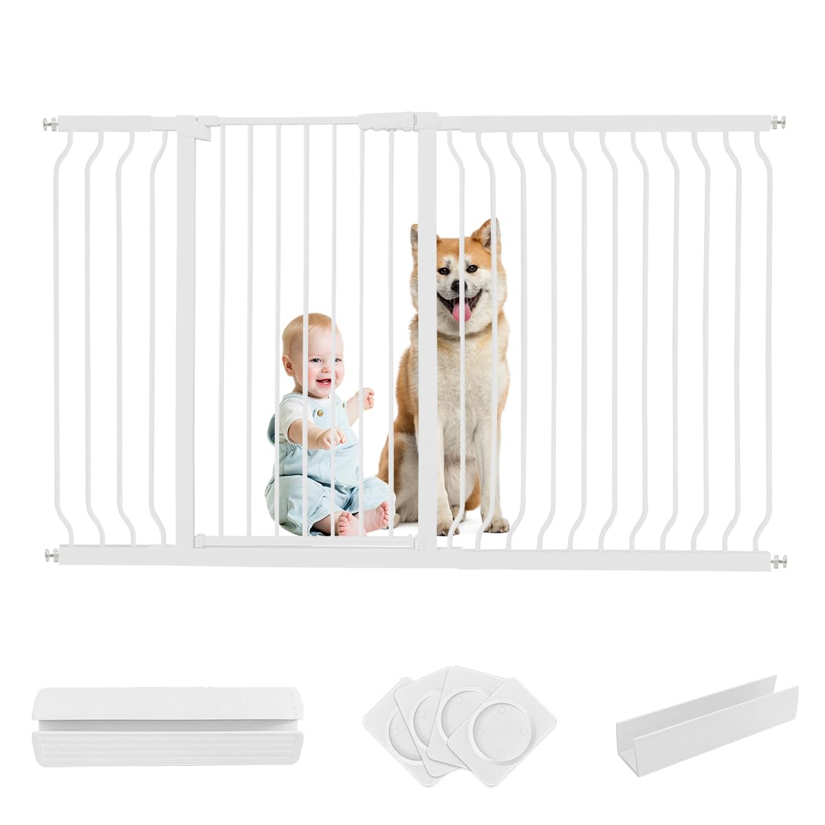 Amazon.co.jp: RAKU ペットゲート 犬 高さ103CM ベビーゲート 取付幅76