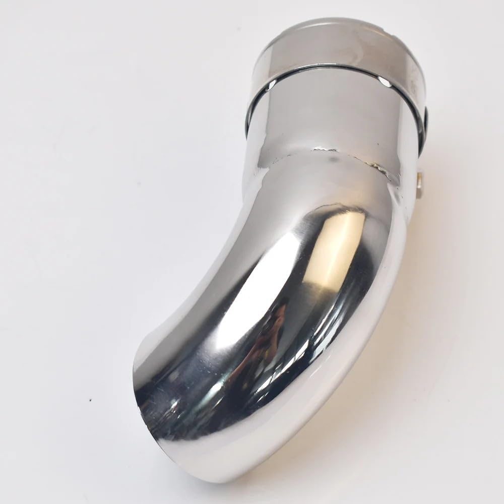 Tuyau d'échappement Silencieux D'échappement Universel Coudé Pour Voiture(57MM)