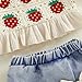 Afunbaby Baby Girl Summer Clothes Solid Heart Ruffle Tank Tops Dress Shorts 2Pcs Princess Fashion Toddler Outfit Sets (Apricot, 12-18 Months)