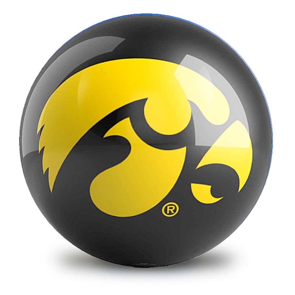 University of Iowa Hawkeyes Bowling Ball Undrilled USBC Approved Available in Multiple Weights