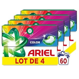 Lessive Liquide En Capsules Ariel 3en1 PODS, 60 Lavages