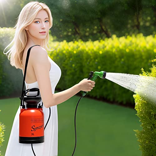 Pulverizador de pressão CLICIC de 1,5 litros com 7 modos de pulverização, chuveiro de acampamento co