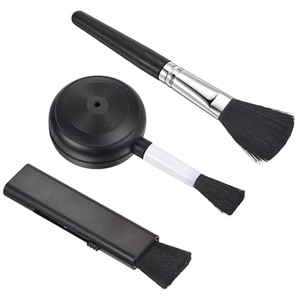 PATIKIL Portable Cleaning Brush, 3 Pack Retractable Swipe Tools for Laptops Keyboard Electronic Products, Black