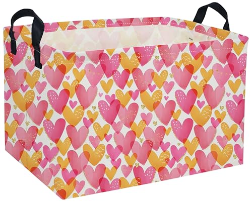 DDBASKET Rectangular Valentine's Day Baskets,Heart...