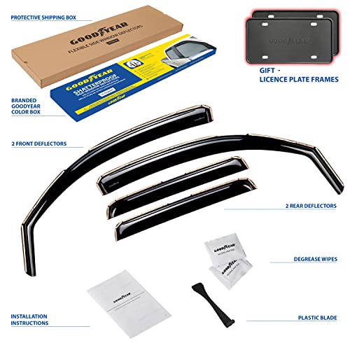 image for Goodyear Shatterproof in-Channel Window Deflectors for Trucks Toyota T