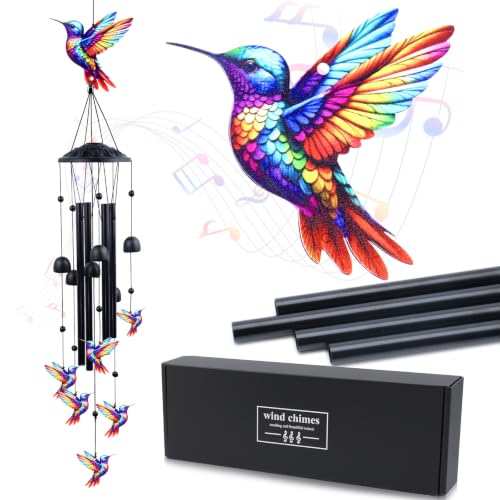 Hummingbird Wind Chimes for Outside 35 Memorial Wind Chimes for Loss of Loved One Sympathy Bereavement Gift for Mother Father Husband
