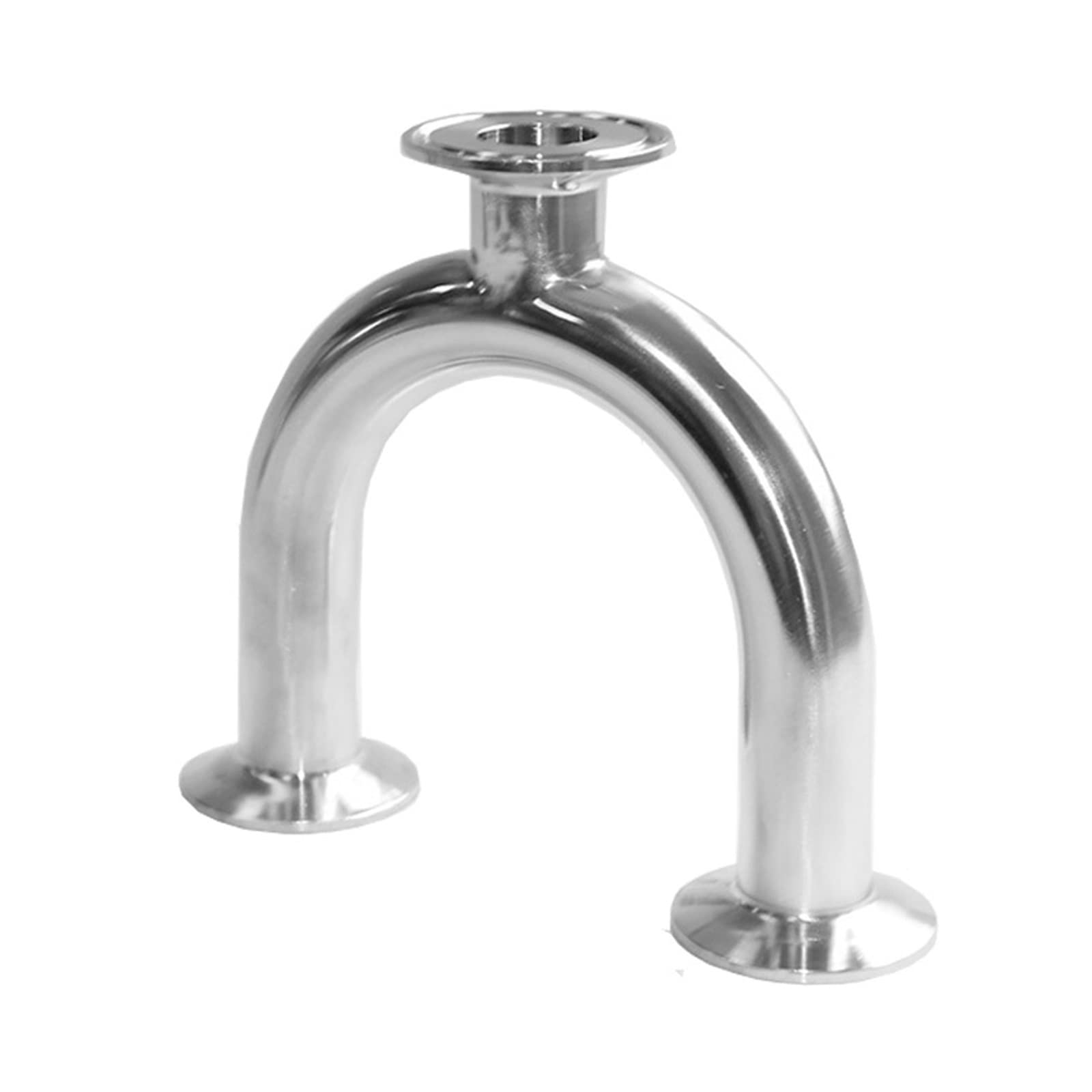 19/25/32/38mm Pipe OD 1.5" Tri Clamp U Shaped Bend 3 Way SUS 304 Stainless Fitting Spliter Beer Cheerfully (Size : 38mm)