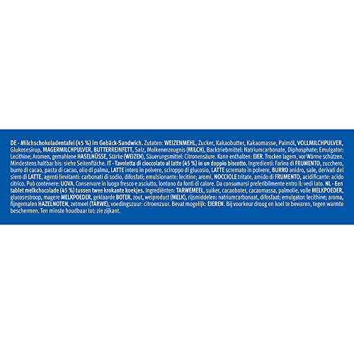 Leibniz PiCK UP! Choco 24 x 28 g-knackige Schokolade, knuspriger Keks-für unterwegs-lecker für zwischendurch-Riegel-Schokoriegel zum snacken-einzeln verpackt-Großpackung-für die ganze Familie-lecker