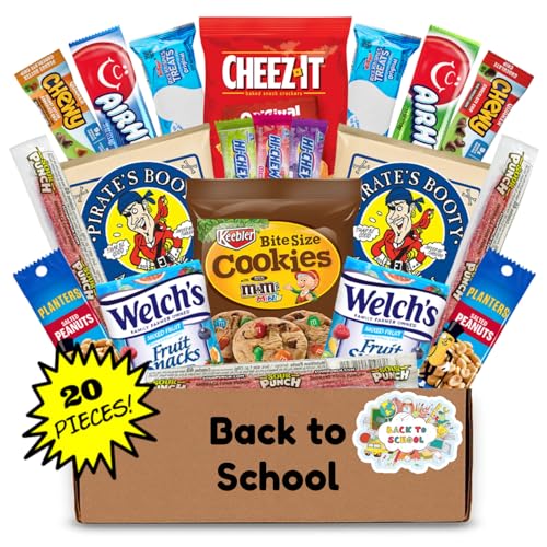 Hangry Kits Back to School Snack Box – 20-Piece Assorted Snack Ca...