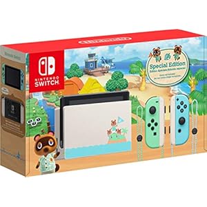 Nintendo Switch – 2020 Special Edition – Animal Crossing: New Horizons – Internal Storage 32GB – Bundle Woov Micro SD 128 GB