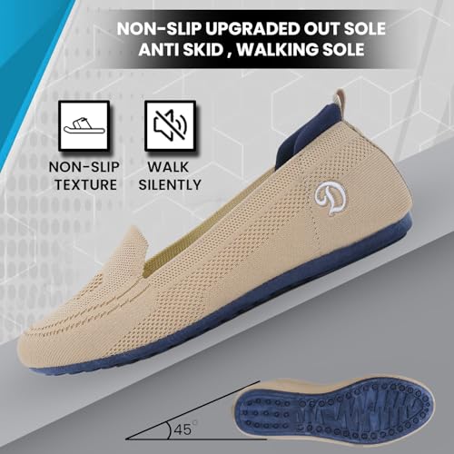 Image of DOCTOR EXTRA SOFT Flexible Memory Foam Women's Shoes for Walking Gym Training | Casual Sports,Slip-On,Lightweight Lace up Jutis Bellies Classy Ballerina for Ladies and Girls New-D-1003