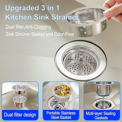 Colador para fregadero de cocina 3.5 pulgadas miniatura 4