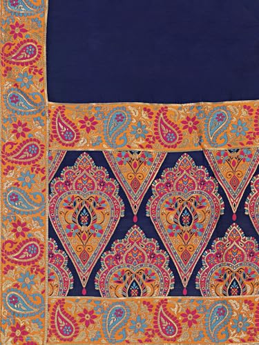 Image of PURVAJA Women's Jacquard Semi-Stitched Lehenga choli