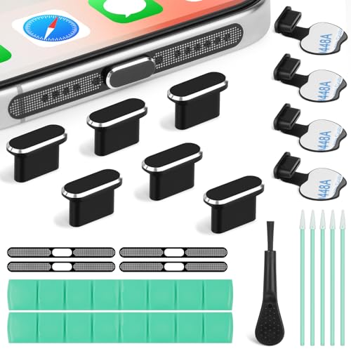 【PROTEZIONE COMPLETA]】La combinazione di una copertura in rete per gli altoparlanti e di una copertura antipolvere USB-C offre una doppia protezione. La copertura per gli altoparlanti impedisce a polvere e detriti di entrare nella bobina mobile e nello spazio magnetico, mantenendo un suono chiaro e stabile. I tappi anti-polvere sigillano con precisione la porta di ricarica, non influiscono sulla normale uscita audio e sul normale utilizzo del dispositivo.
