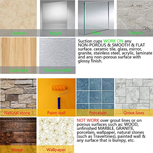 Arcci Suction Shower Caddy, Shower Shelf Basket With Hooks, Wall Mounted Bathroom Organizer - 304 Stainless Steel Shower Rack For Shampoo, Conditioner Razor, 2 Sets #TOP6