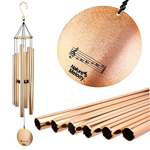 Image of Nature's Melody Amazing Grace Wind-Chime Soothing Sound Sympathy Wind Chimes Tuned Tubes for Decorative Item with Sweet Sound | Best Gift (42-inches) | Wind Chimes for Balcony Bedroom with Sweet Sound