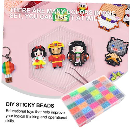 Toyvian 2 Conjuntos Faça Você Mesmo Feitiço Doudou Placa De Contas Miçangas Coloridas Caso De Terno