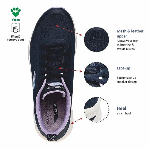 Image of Skechers Women Arch Fit D'Lux Cozy Path Lace Up Shoe