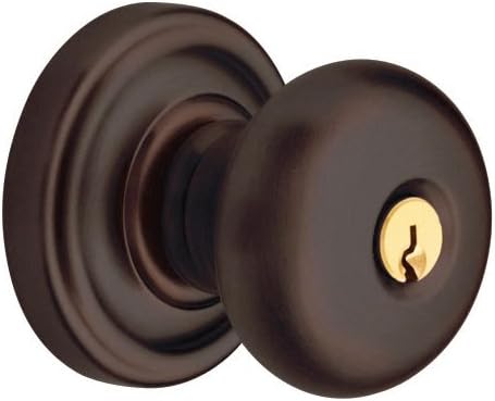 Baldwin Estate 5205.102.ENTR Keyed Entry Classic Knob in Oil Rubbed Bronze