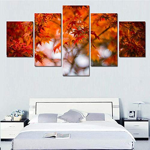 Tableaux impression sur toile d'érable salon 5 pièces - 2