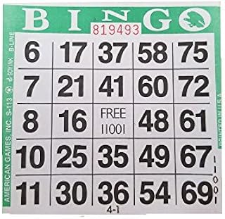 American Games 1on Green Bingo Paper (500 Sheets)