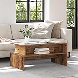 Sa finition vieillie et sa surface texturée apportent un charme rustique qui met en valeur l'ambiance de votre salon.