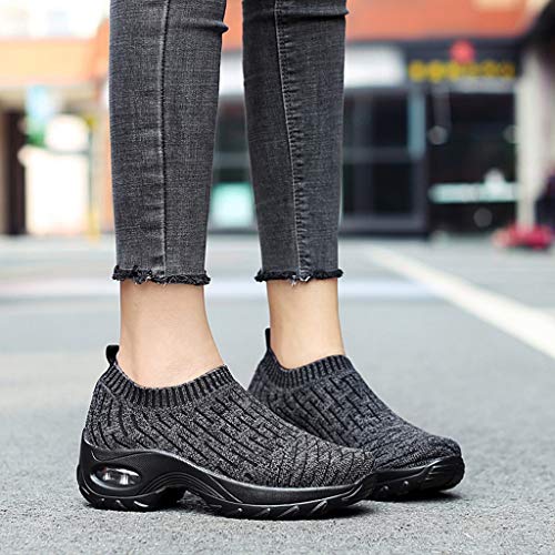 Chaussures de marche course légères en mesh respirant slip on casual - 3