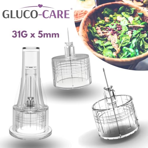 Image of GLUCO-CARE Pen Tips 31G x 5mm, Universal Fit and Twist-On Design, Thin Wall, Compatible with Most Pen Devices, 100 Pieces per Box