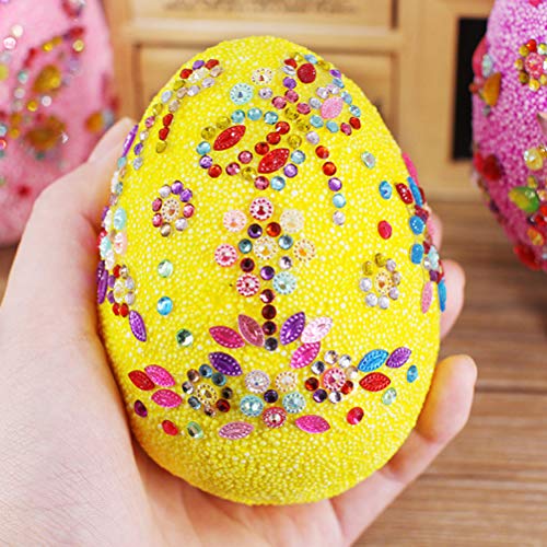 Kit de artesanato de ovos de Páscoa para crianças, kit de decoração de isopor