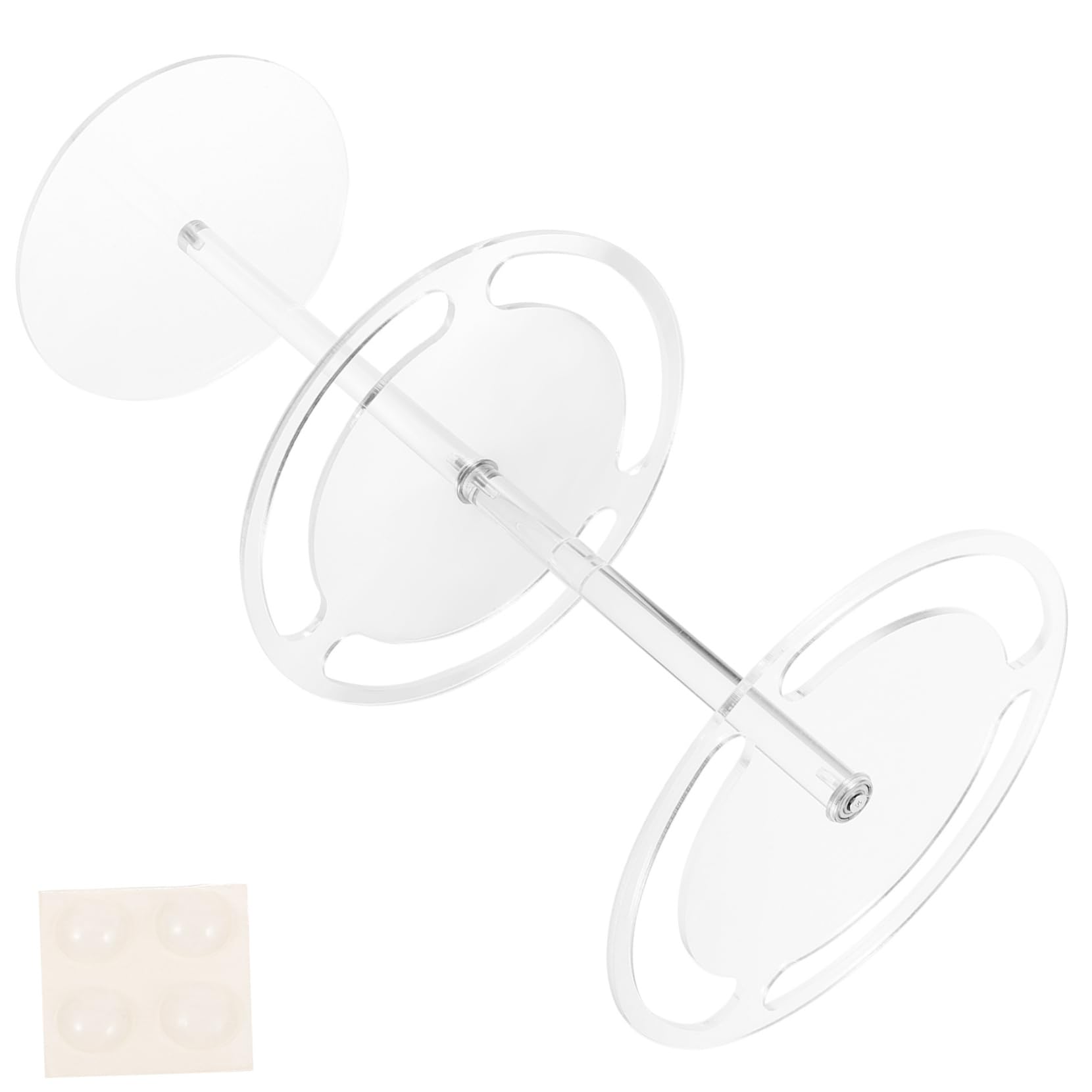 PRETYZOOM 360° Rotating Eyeglasses Display Acrylic Sunglass Holder Stand Desk Display Rack