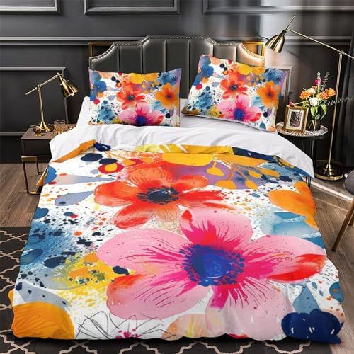 Housses de couettes 140x200cm lit simple microfibre sans pli